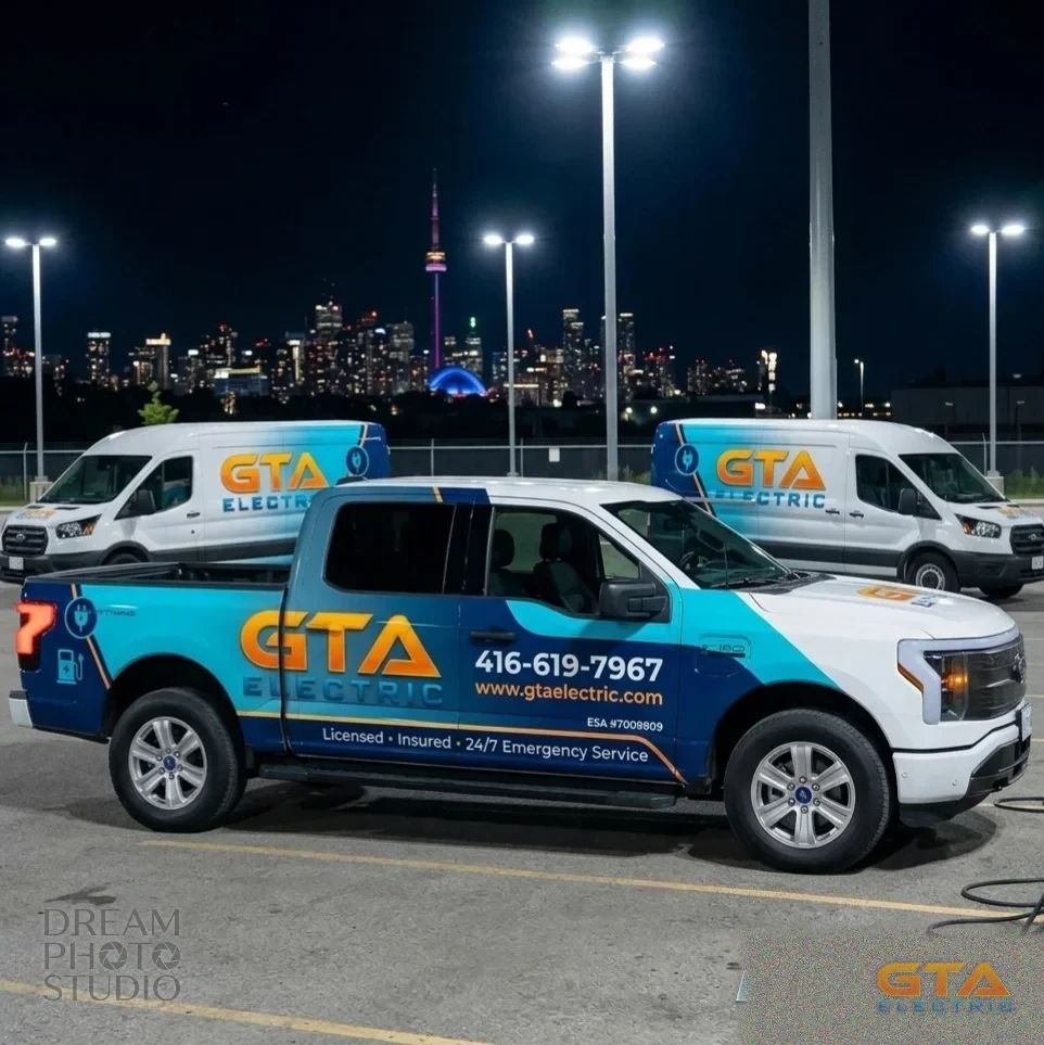 The Toronto skyline at dusk, the city GTA Electric serves